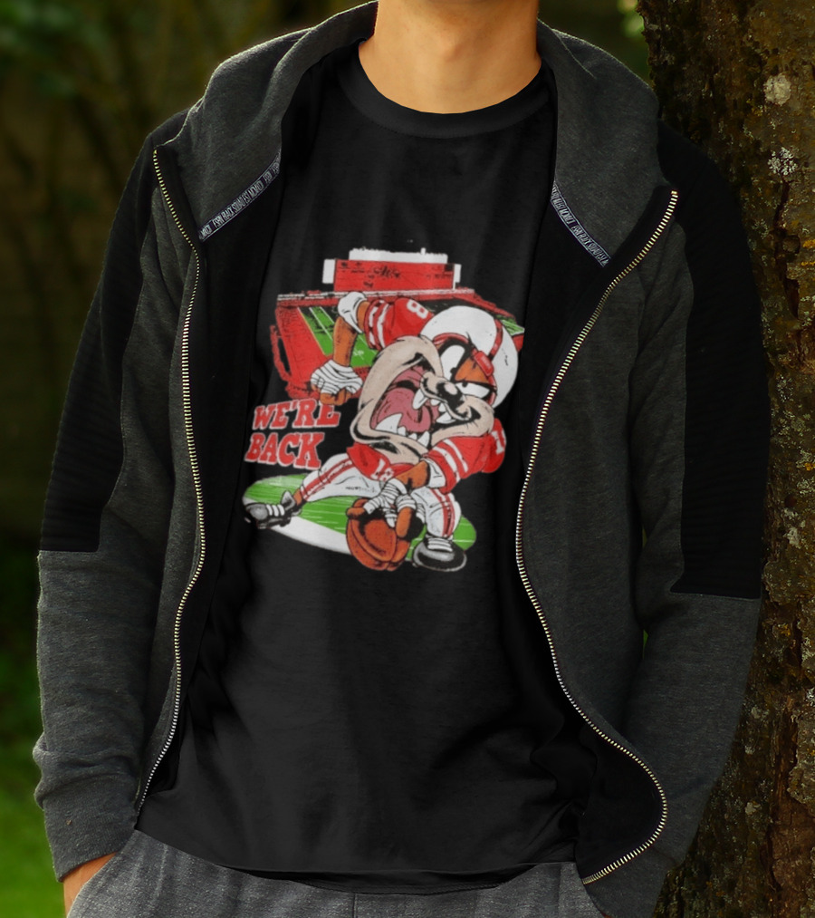 Taz Nebraska Cornhuskers We're Back Memorial Stadium Football T-Shirt