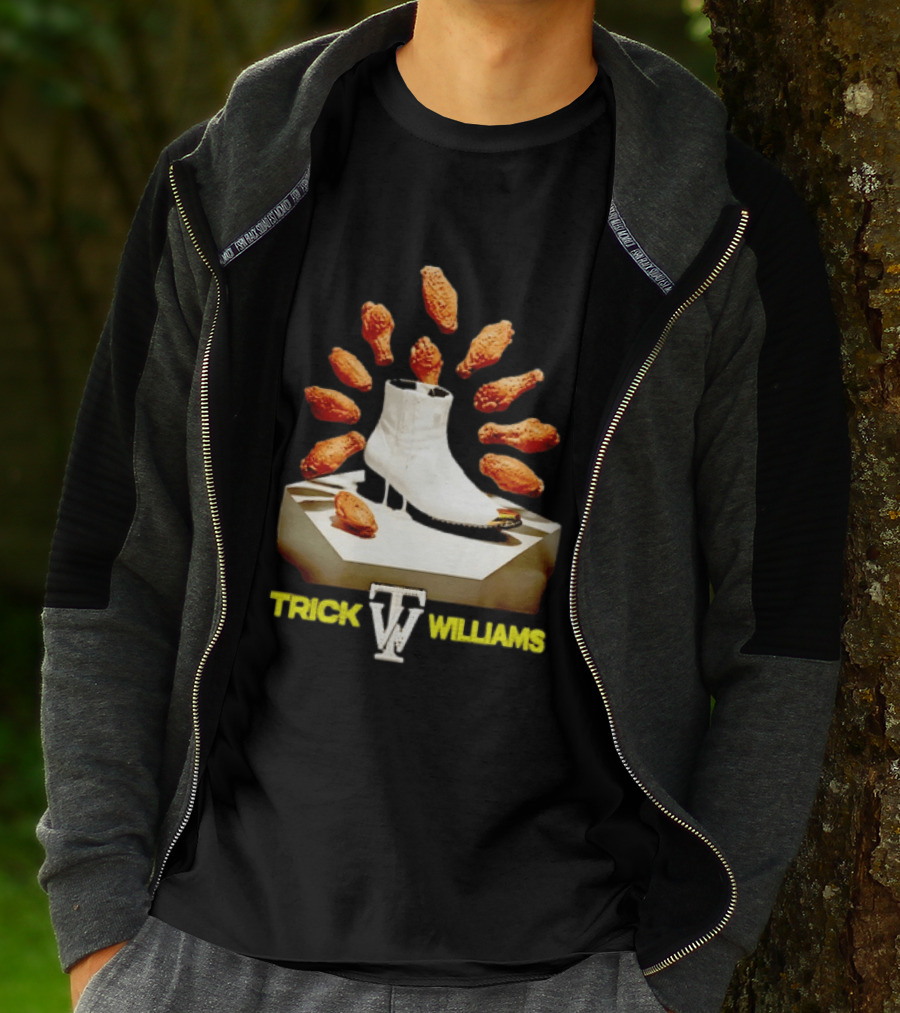 Trick Williams WWE Lemon Pepper Steppers Chicken Boot T-Shirt