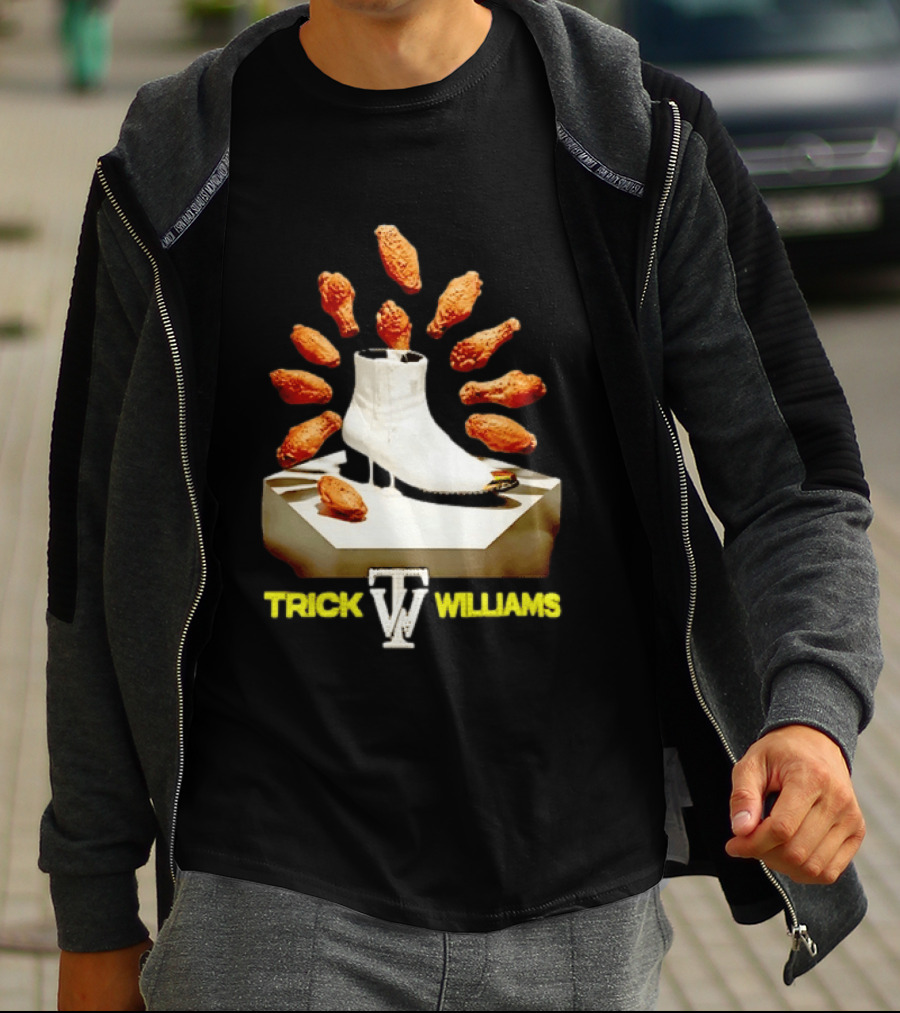 Trick Williams WWE Lemon Pepper Steppers Chicken Boot T-Shirt