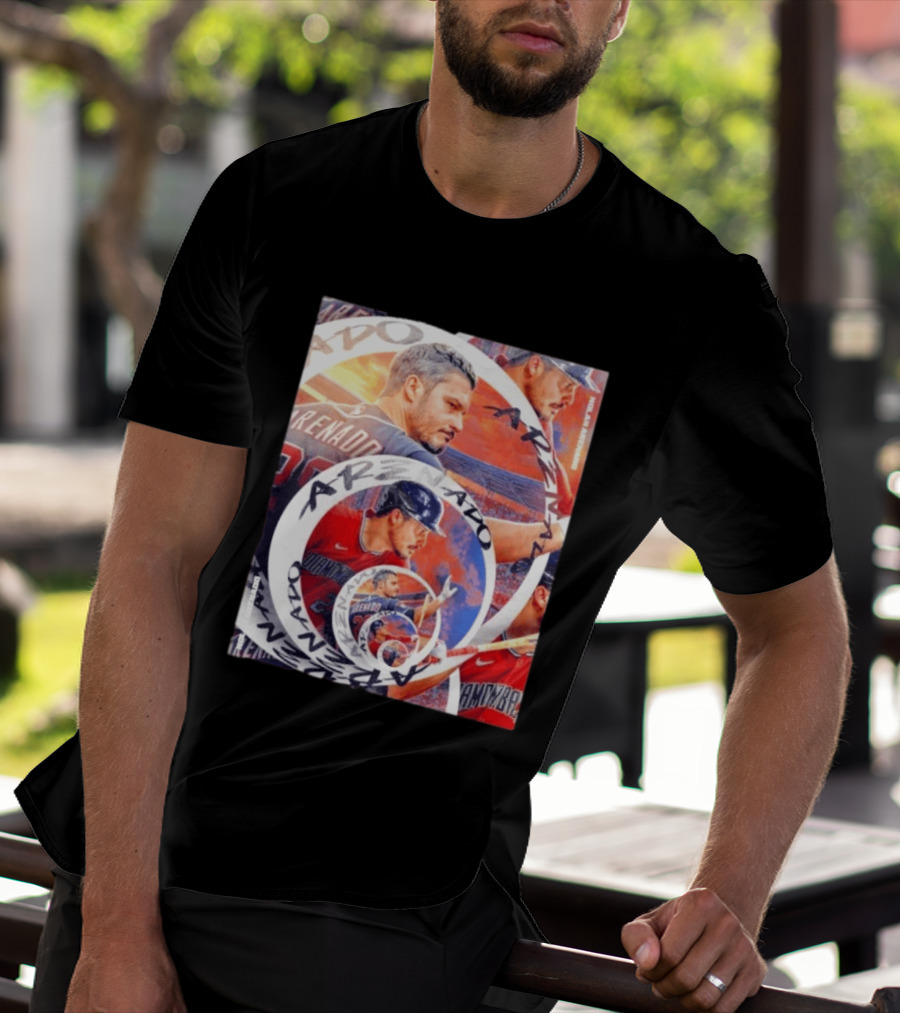 Nolan Arenado Arizona Diamondbacks Baseball Spiral Collage T-Shirt