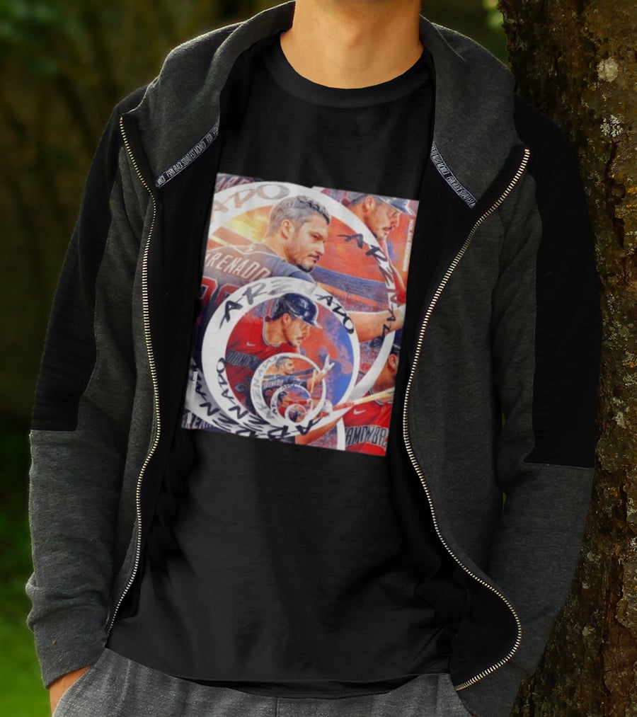 Nolan Arenado Arizona Diamondbacks Baseball Spiral Collage T-Shirt