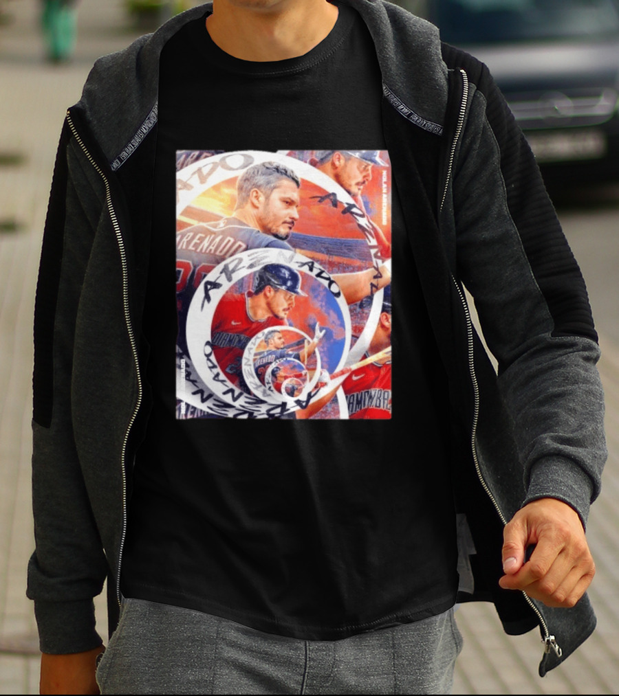 Nolan Arenado Arizona Diamondbacks Baseball Spiral Collage T-Shirt