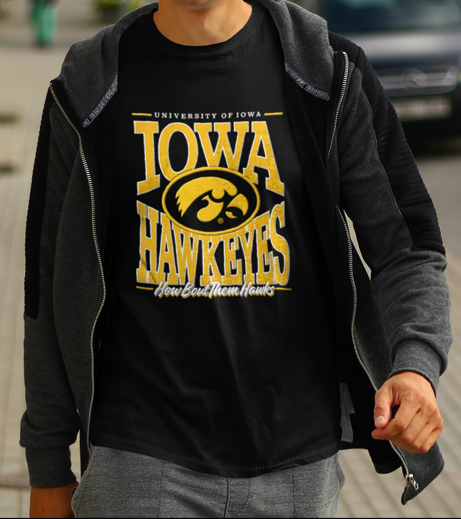 University Of Iowa Hawkeyes How Bout Them Hawks NCAA T-Shirt