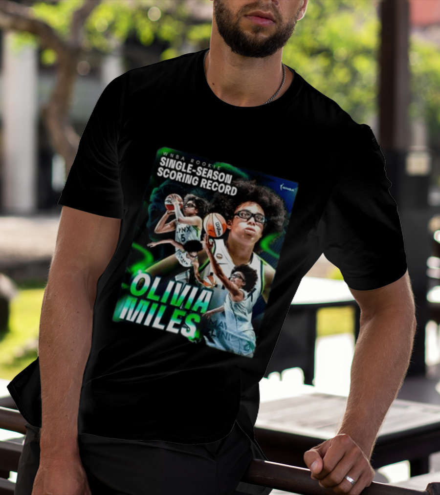 WNBA Rookie Single Season Scoring Record Olivia Miles T-Shirt