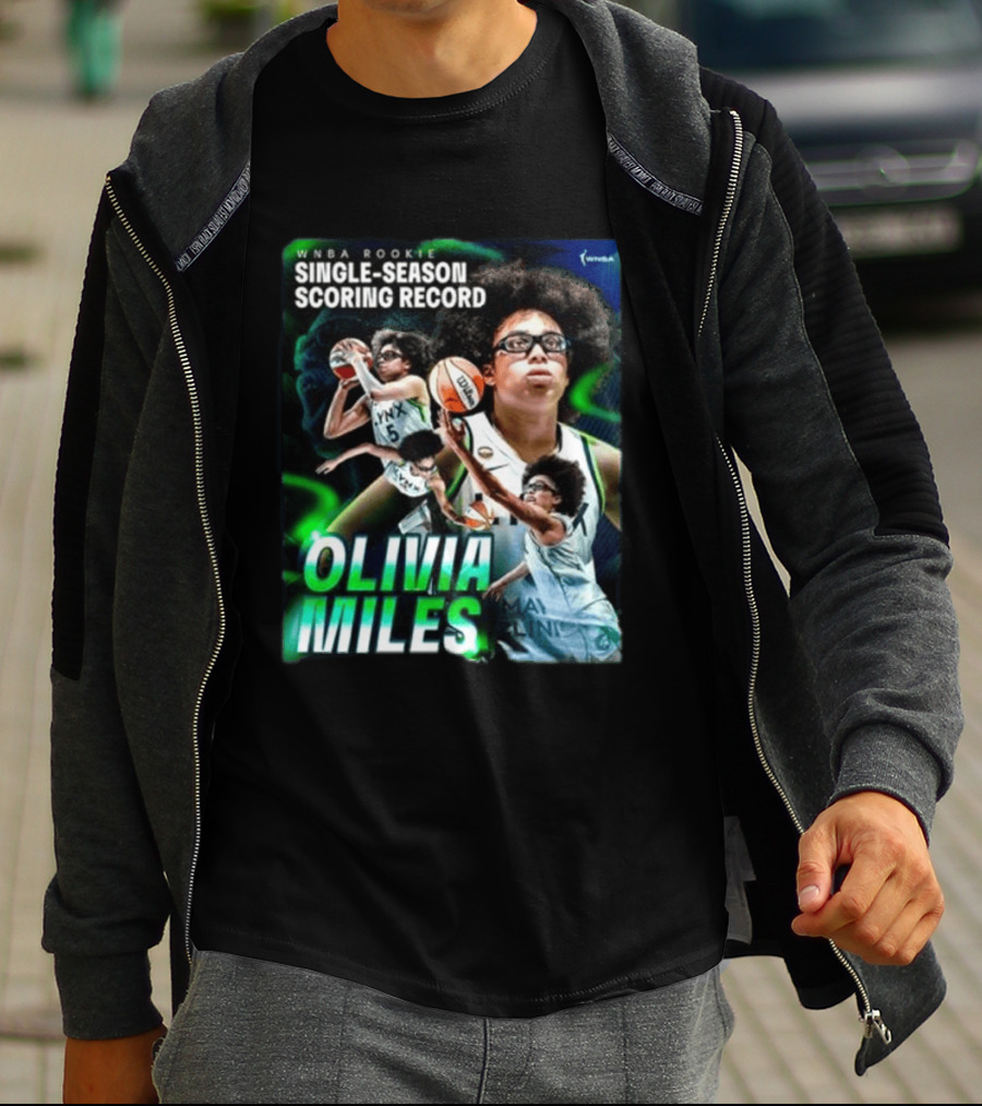 WNBA Rookie Single Season Scoring Record Olivia Miles T-Shirt