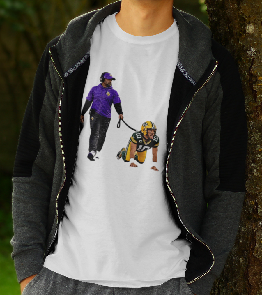 Brian Flores Minnesota Vikings Dominating Jordan Love Green Bay Packers NFL Meme T-Shirt