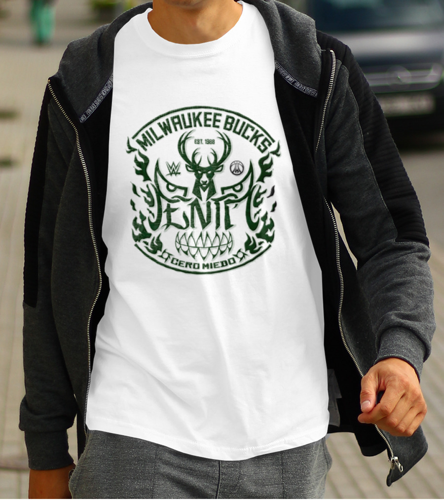 Cero Miedo Milwaukee Bucks Est 1968 Venom Tattoo T-Shirt