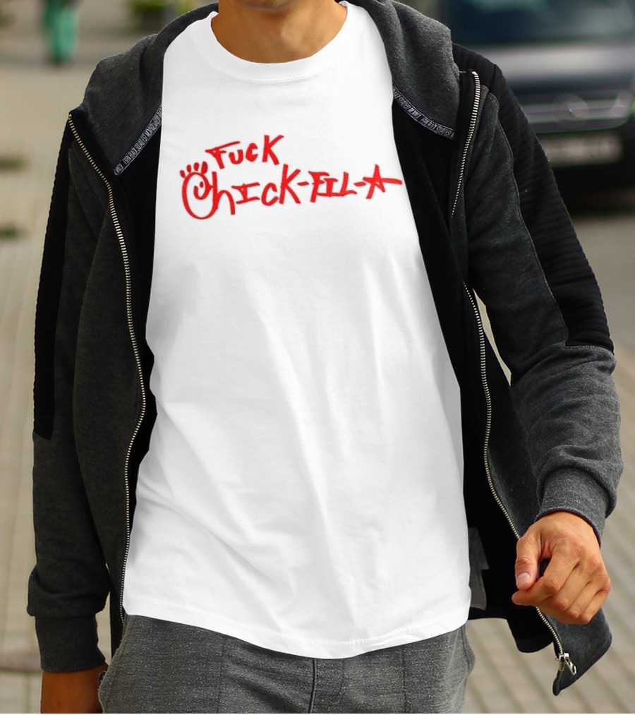 Chick Fil A Handwritten Red Text Controversial Message T-Shirt