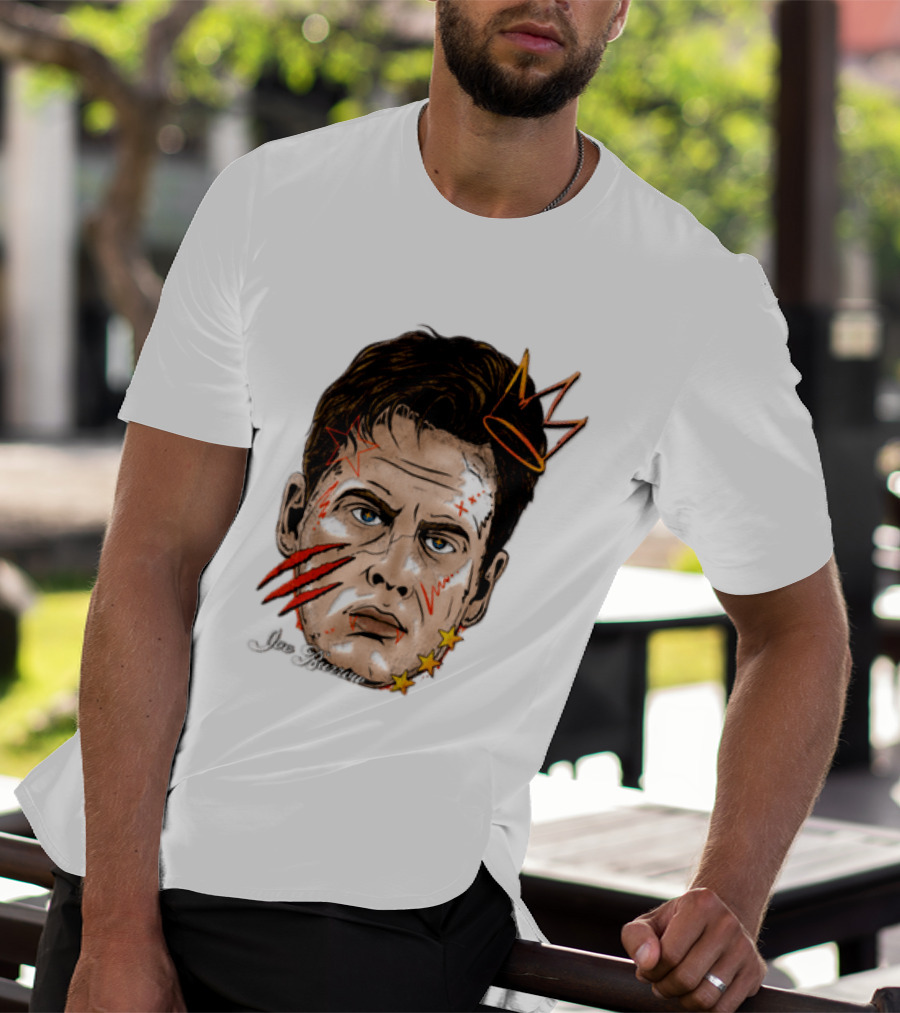 Joe Burrow Fat Head Limited Edition Player Crowned Star Scratches T-Shirt