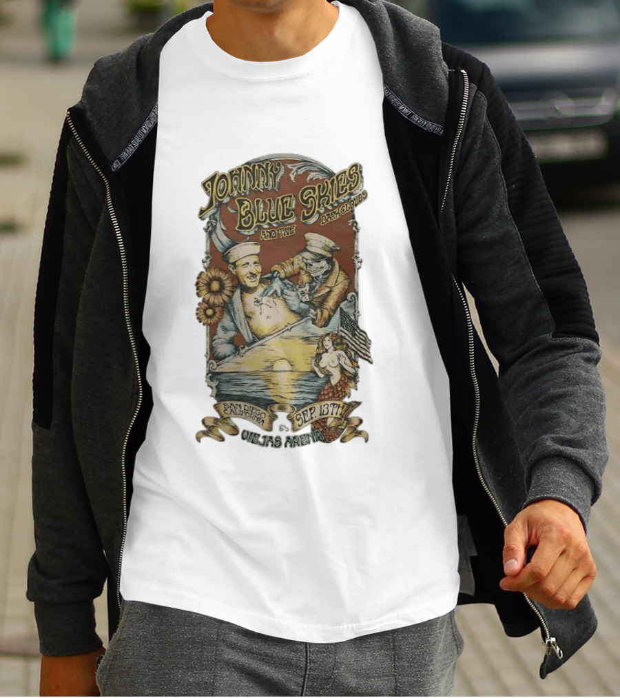 Johnny Blue Skies And The Dark Clouds Live San Diego California Sep 13th Viejas Arena T-Shirt