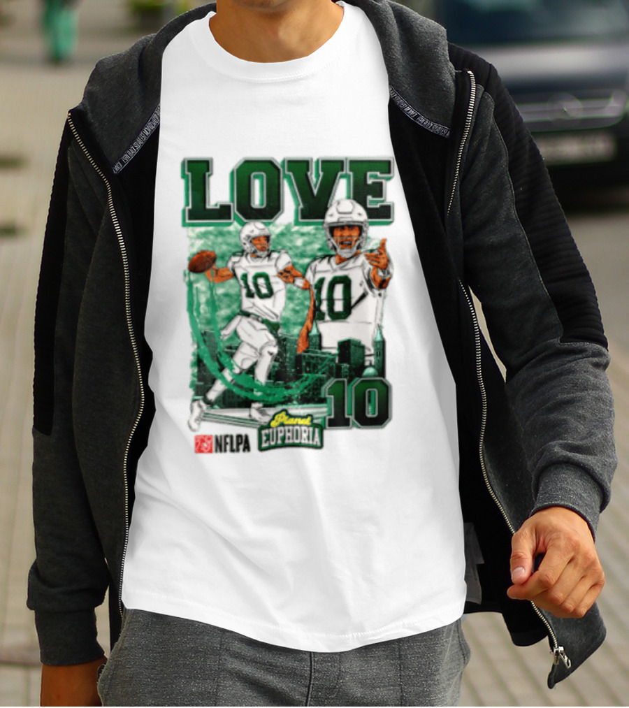 Jordan Love 10 NFLPA Euphoria Player Edition T-Shirt
