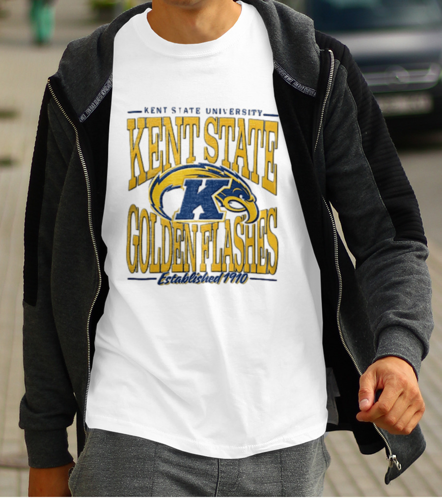 Kent State University Golden Flashes 1910 Blue Yellow Eagle T-Shirt