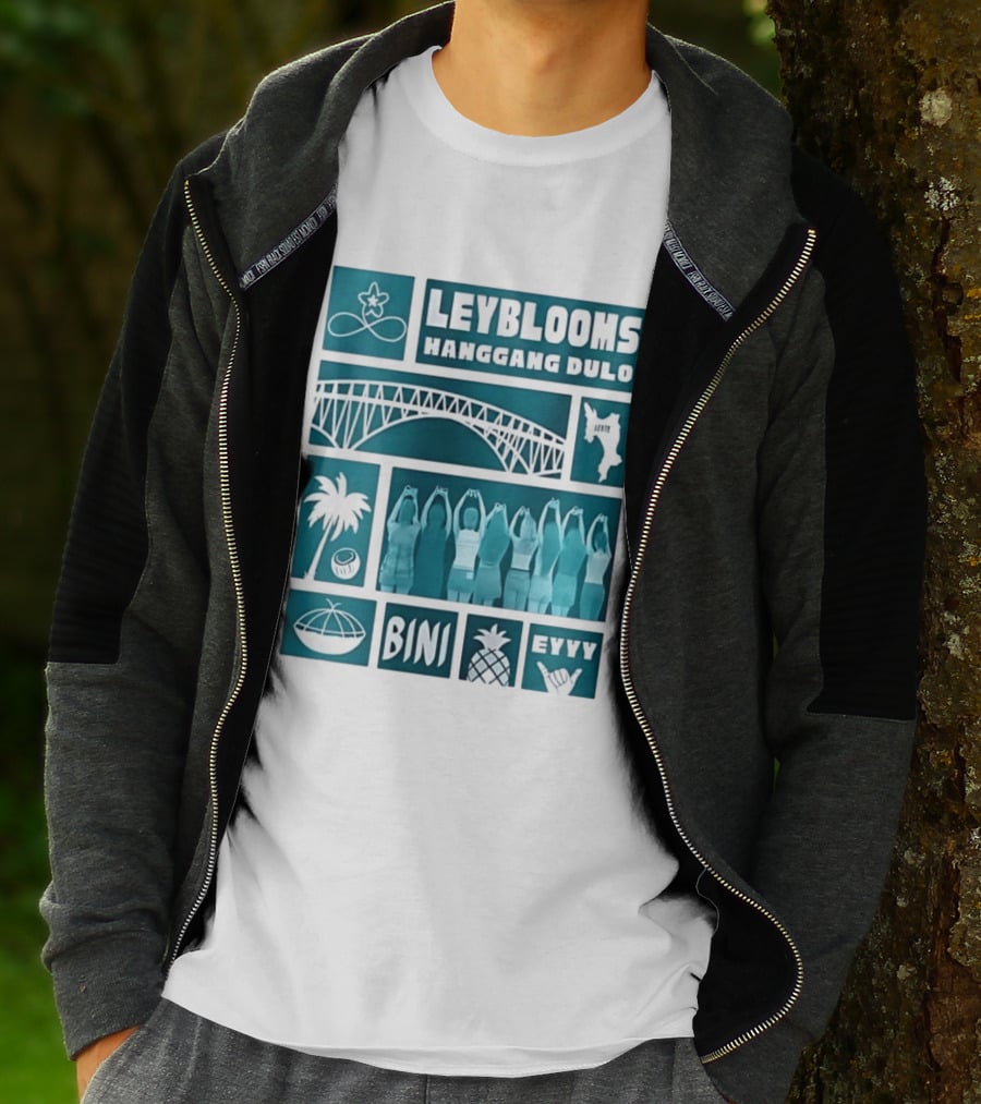 Leyblooms Hanggang Dulo Bini Eyyy Leyte Bridge Palm Coconut Pineapple T-Shirt