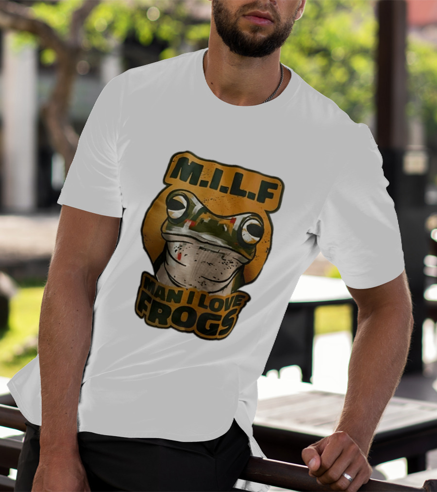 M.I.L.F Man I Love Frogs Frog Amphibian T-Shirt