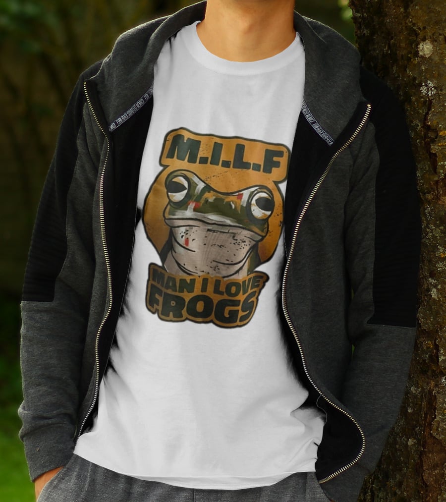 M.I.L.F Man I Love Frogs Frog Amphibian T-Shirt