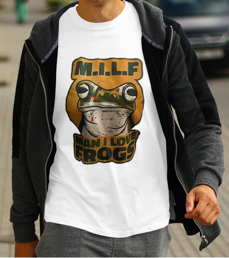 M.I.L.F Man I Love Frogs Frog Amphibian T-Shirt