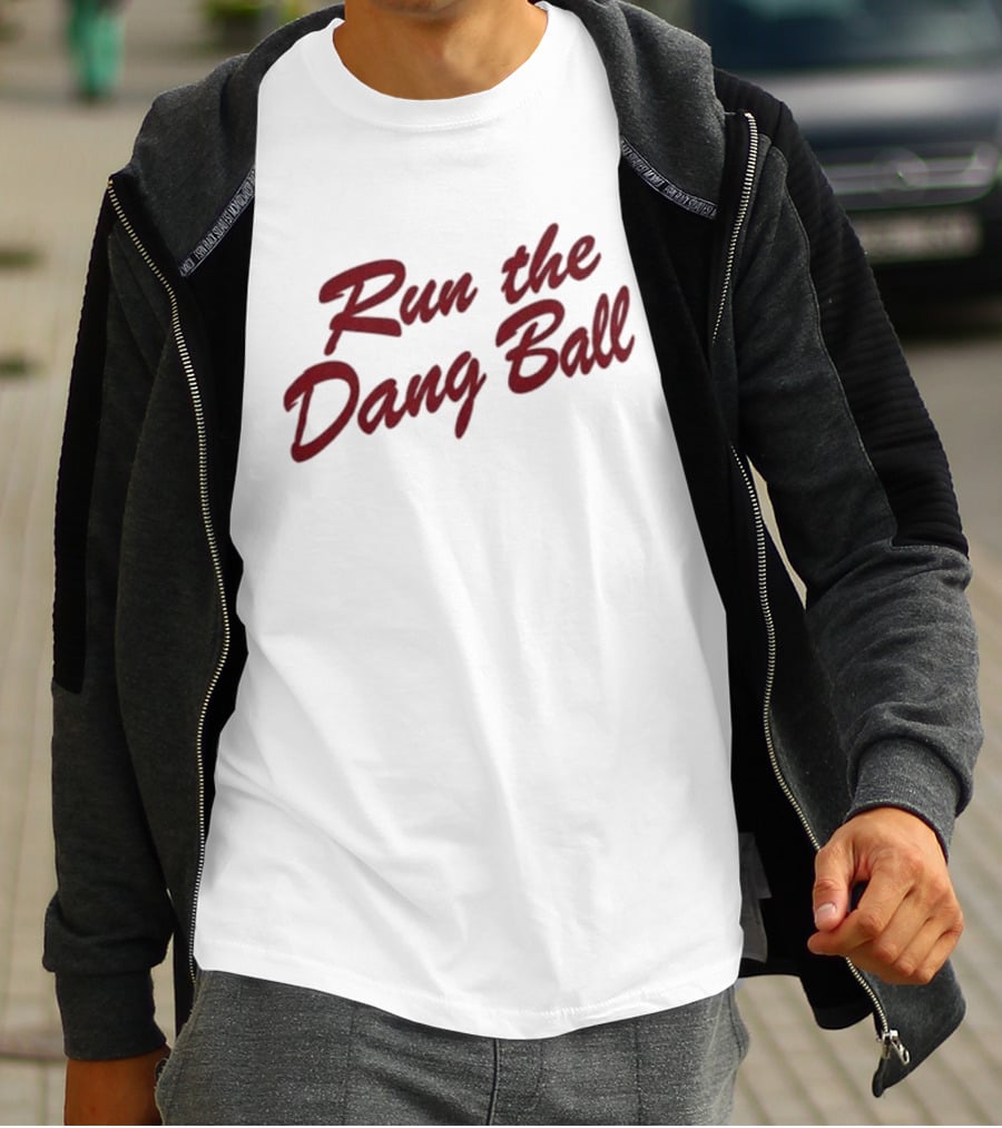 Oklahoma Sooners Run The Dang Ball Football Fan Gear T-Shirt