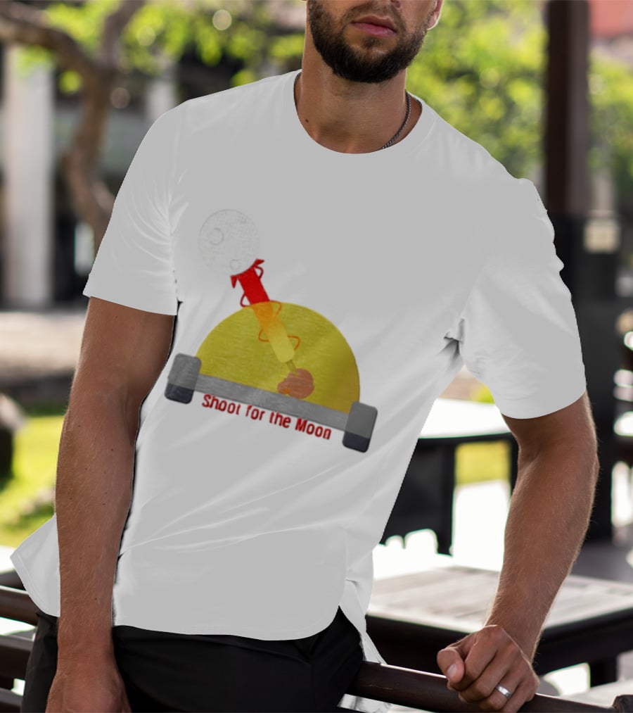 Shoot For The Moon Rocket Launcher Animation T-Shirt