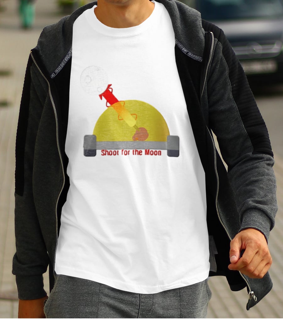Shoot For The Moon Rocket Launcher Animation T-Shirt