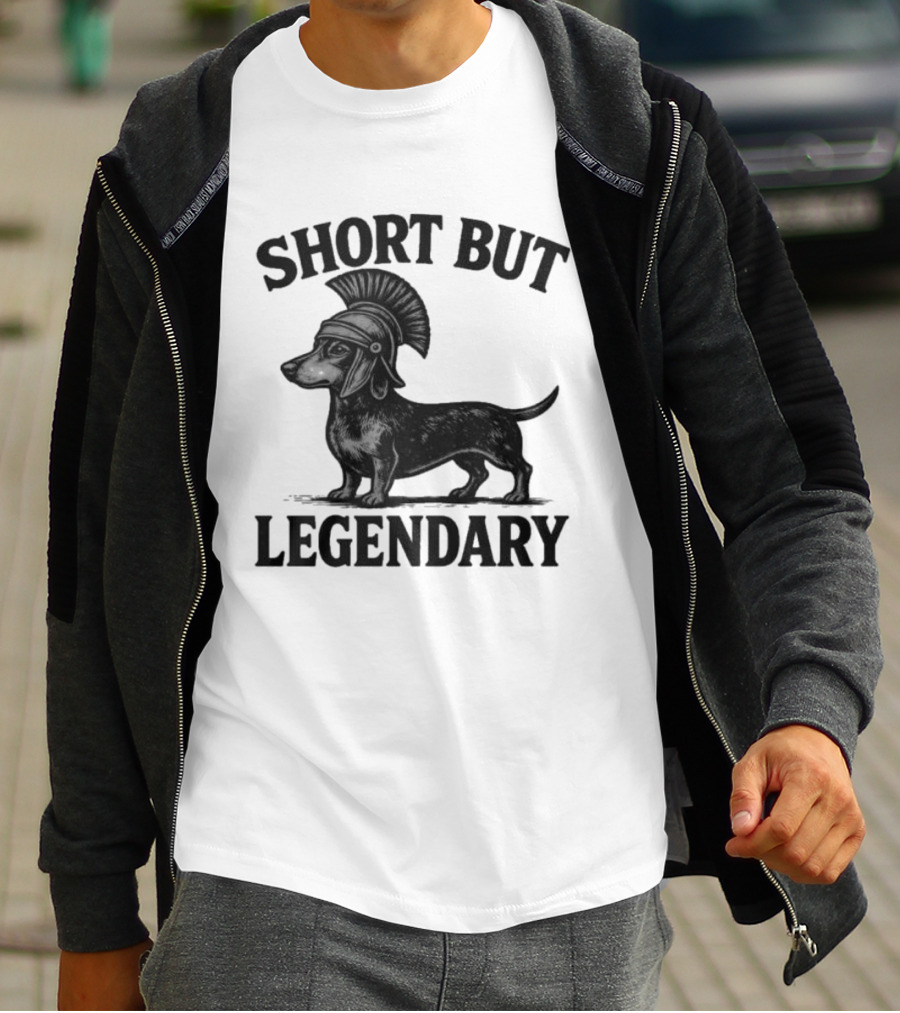 Short But Legendary Roman Warrior Wiener Dog T-Shirt