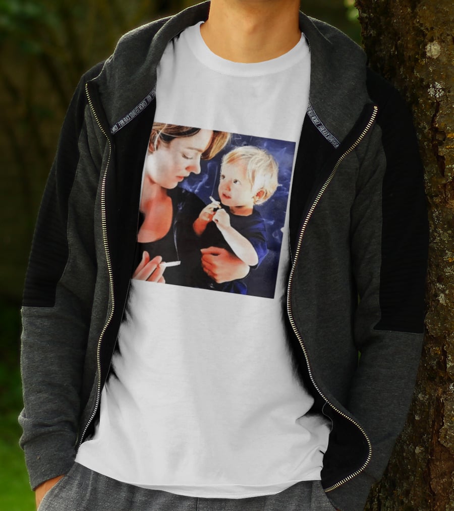 When You Light Up So Does He Anti Smoking Awareness T-Shirt
