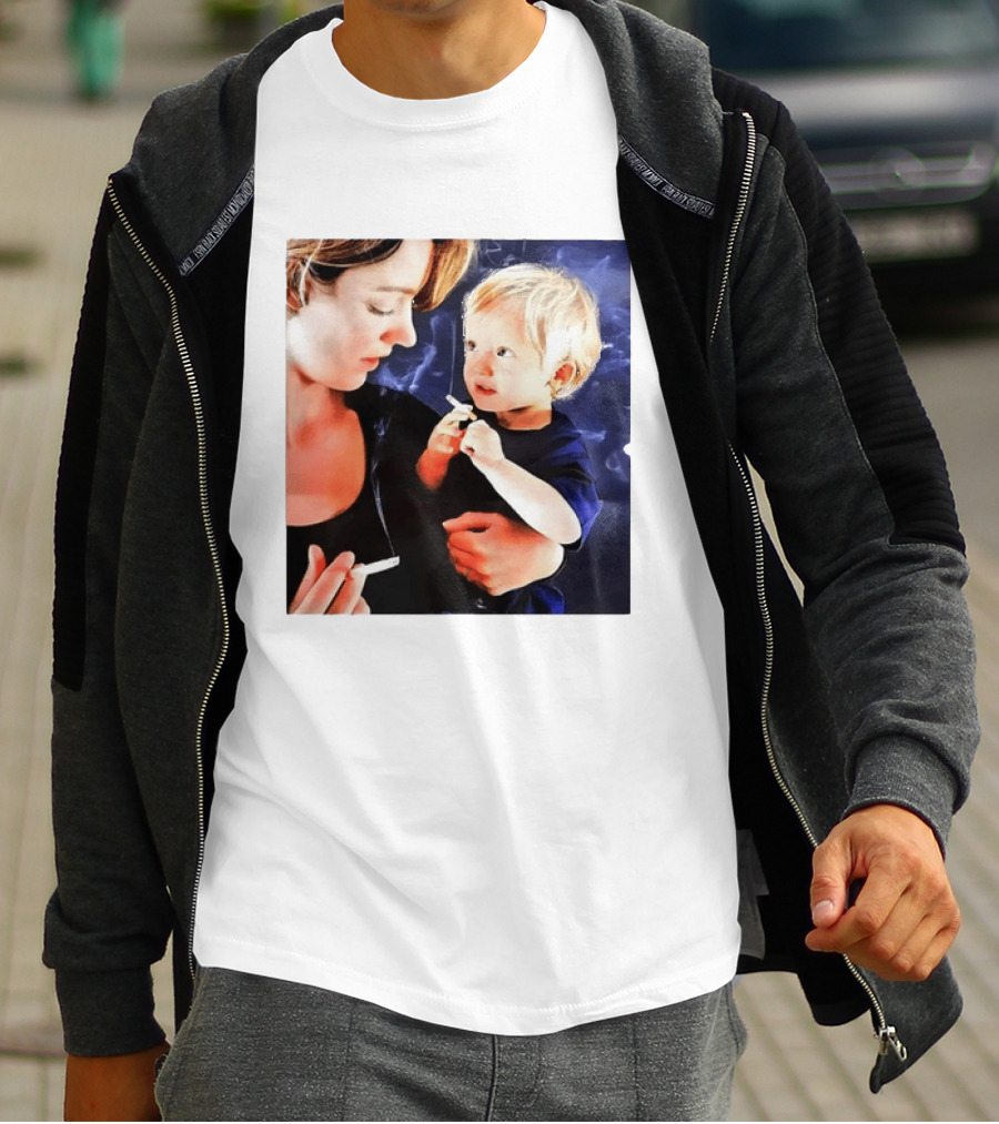 When You Light Up So Does He Anti Smoking Awareness T-Shirt