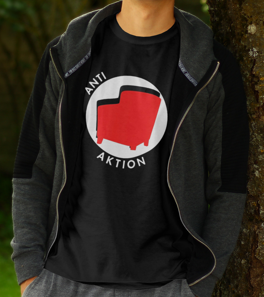 Anti Aktion Red Armchair Political T-Shirt