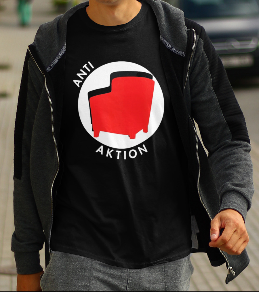 Anti Aktion Red Armchair Political T-Shirt