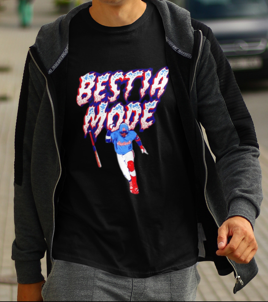 BESTIA MODE Aquicos 13 Baseball Player Athlete T-Shirt