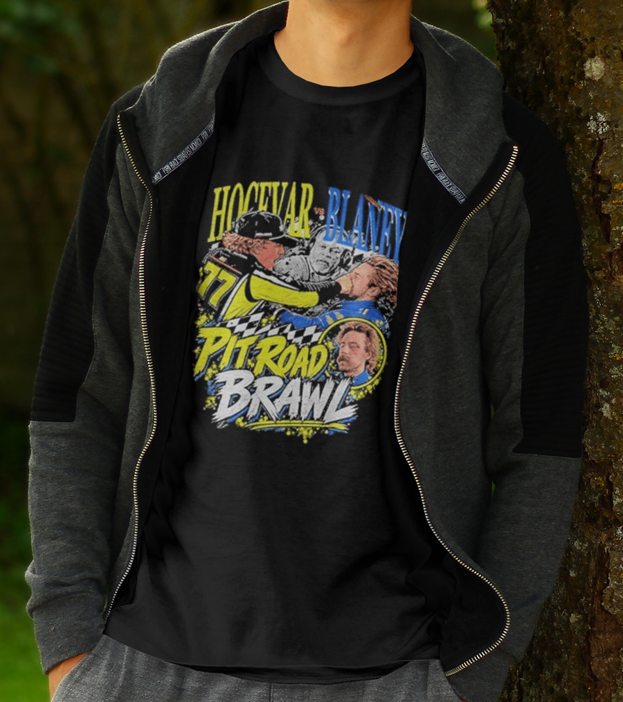 Hocevar Blaney Pit Road Brawl Racing 77 T-Shirt