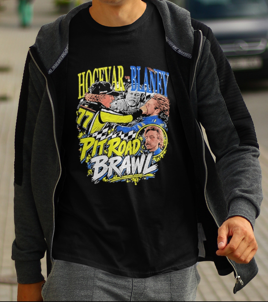 Hocevar Blaney Pit Road Brawl Racing 77 T-Shirt