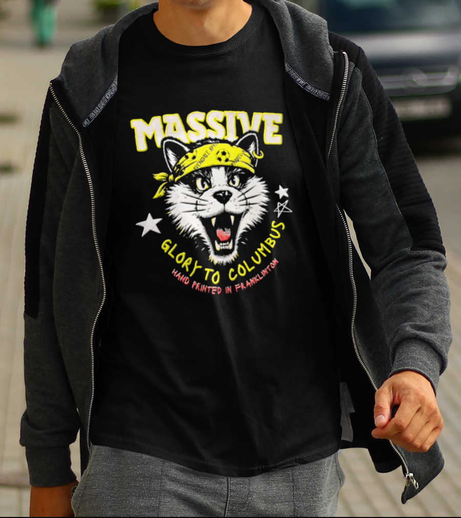 Massive Glory To Columbus Hand Painted Fanklubton T-Shirt