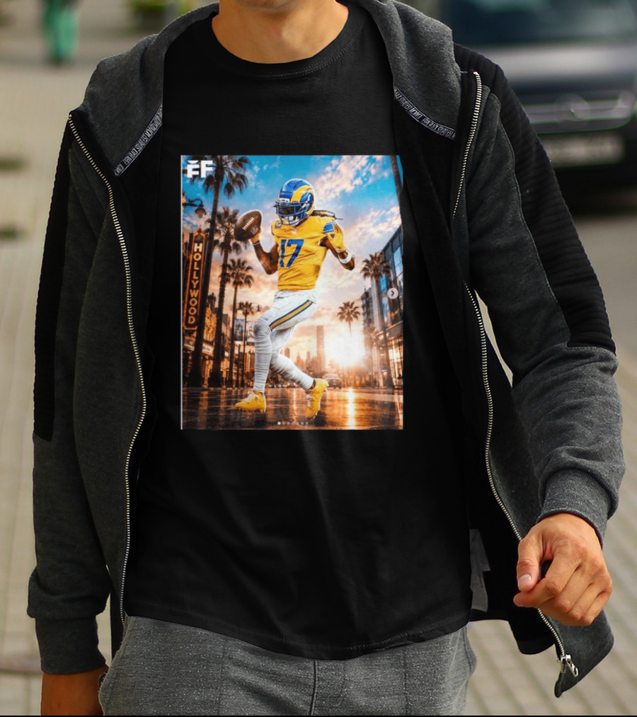 Los Angeles Rams Hollywood Davante Adams 17 Football Player T-Shirt