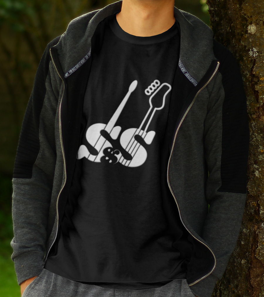 Guitars Forming Letter S T-Shirt