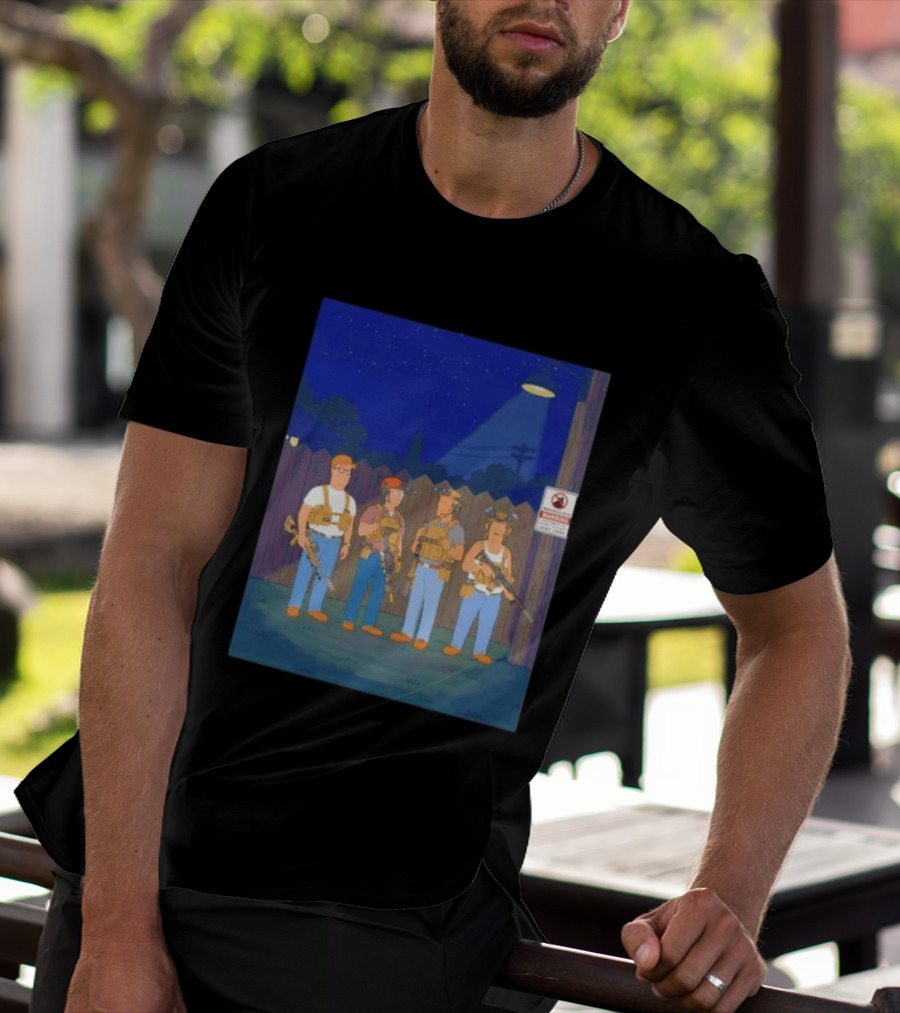 Neighborhood Tactical Squad Warning King Of The Hill T-Shirt