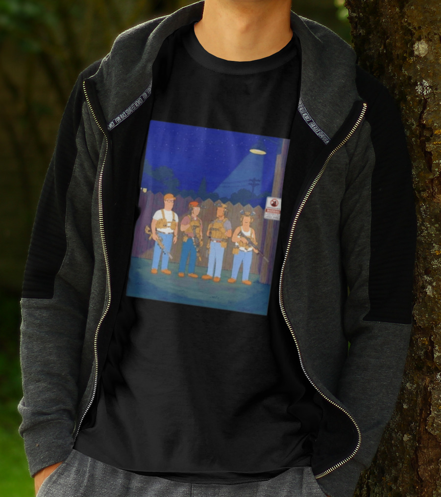 Neighborhood Tactical Squad Warning King Of The Hill T-Shirt