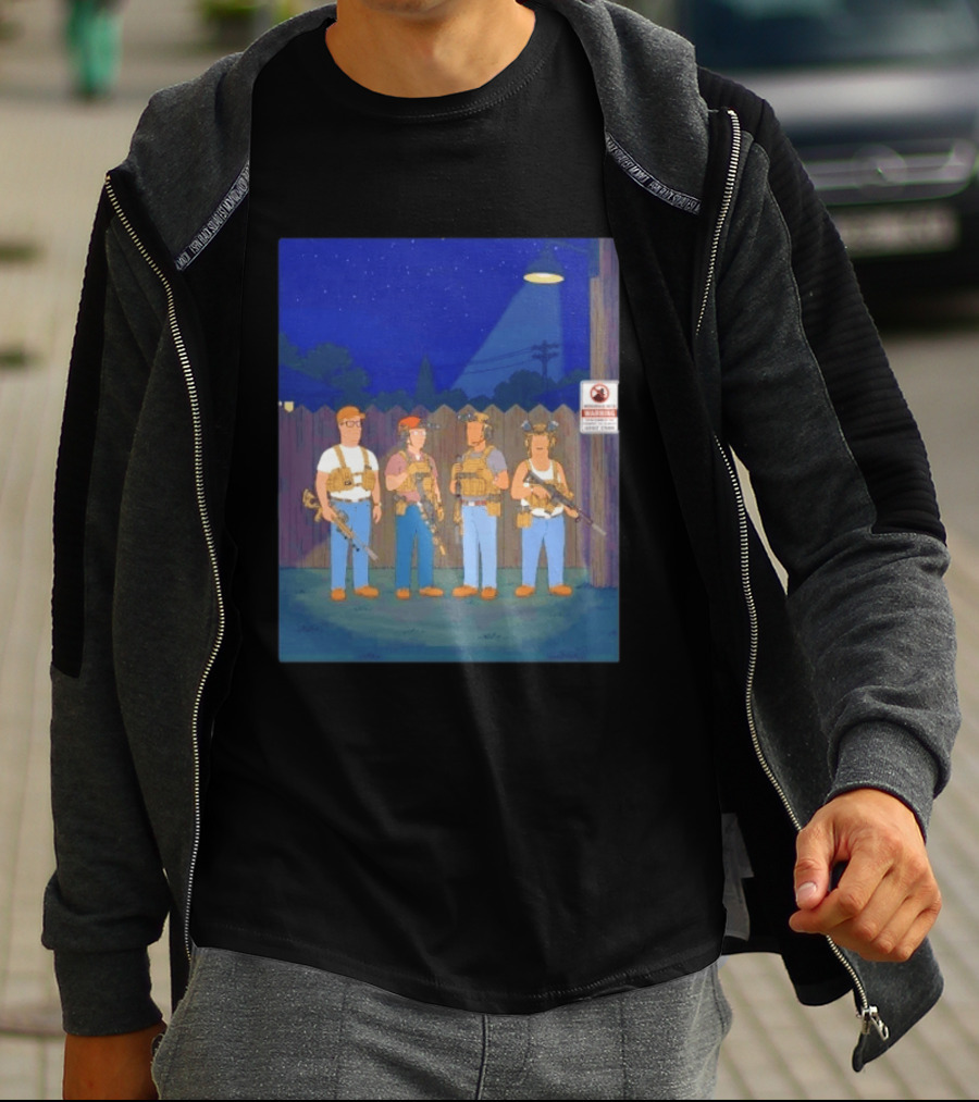 Neighborhood Tactical Squad Warning King Of The Hill T-Shirt