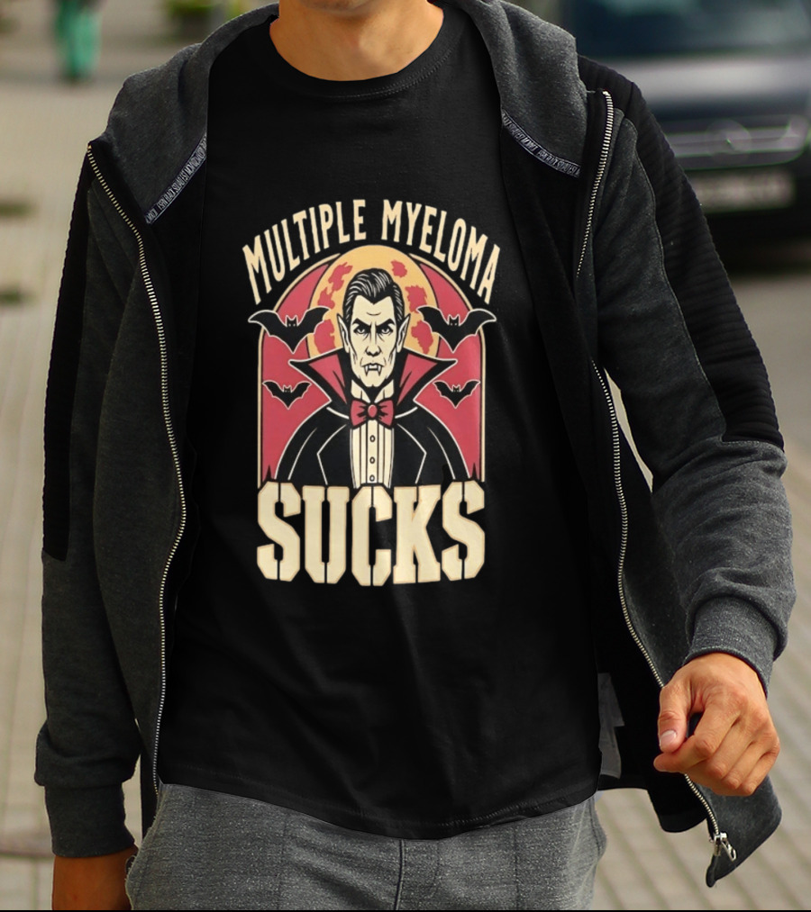 Multiple Myeloma Sucks Vampire Bats Awareness T-Shirt
