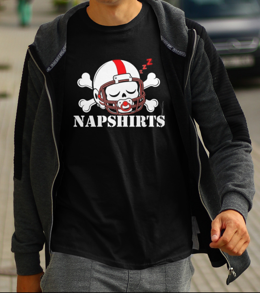 Napshirts We're Back Co Skull Football Helmet Nebraska Cornhuskers T-Shirt