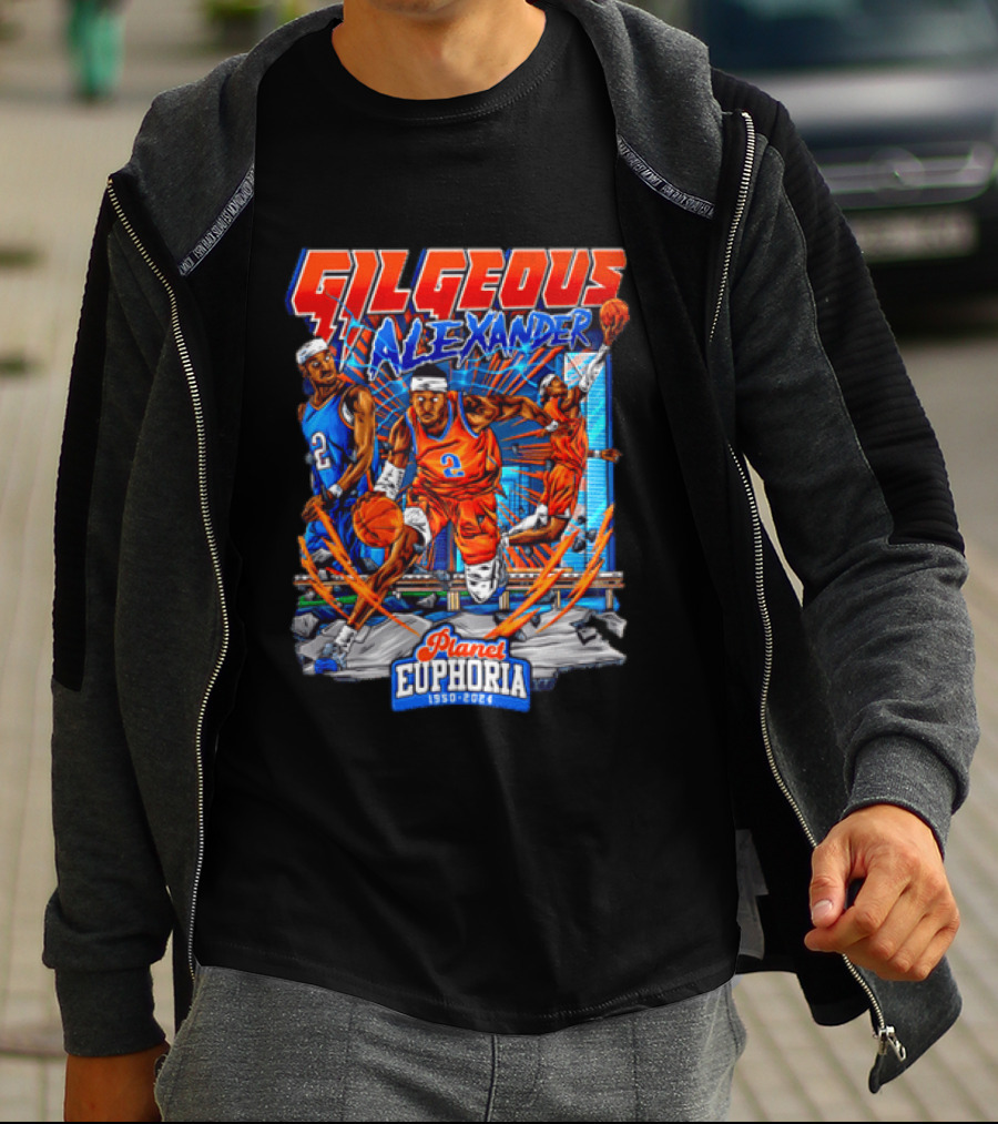 Gilgeous Alexander Oklahoma City Thunder Planet Euphoria 1950 2024 T-Shirt