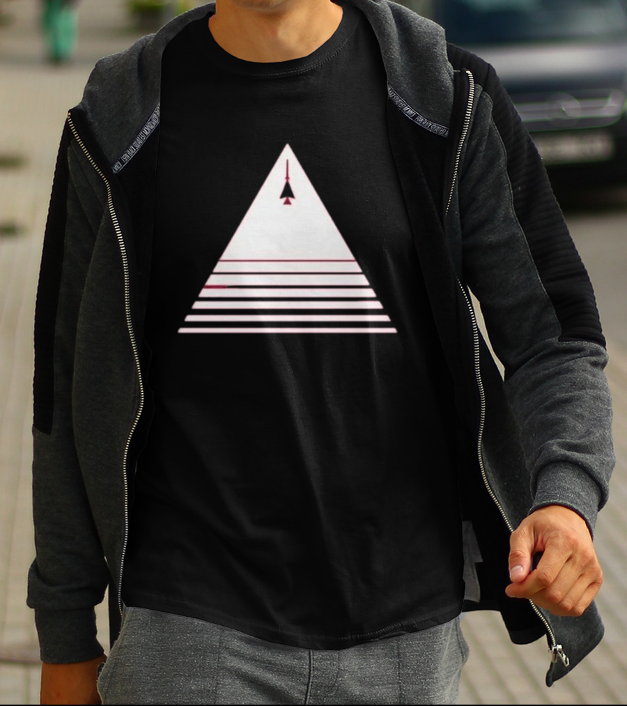 Stuart Fails To Save The Universe Stuart Bloom Jet Airplane Triangle Pyramid T-Shirt