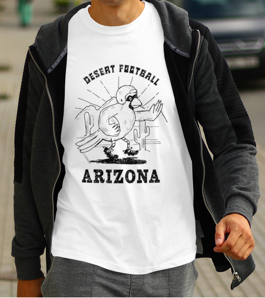 Arizona Cardinals Desert Football Arizona Cactus Helmet T-Shirt