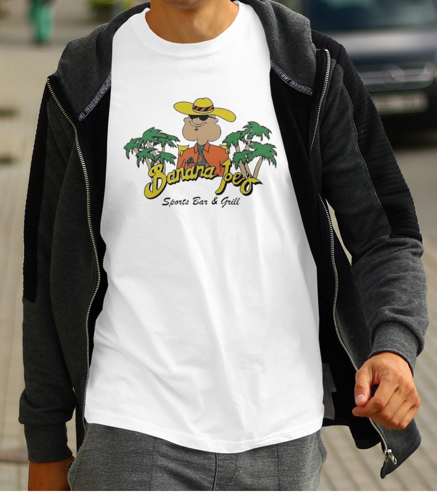 Banana Joe's Sports Bar & Grill Tropical Palm Island Vibes T-Shirt