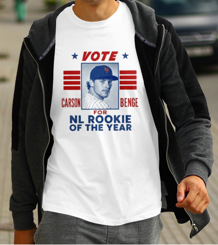 Carson Benge Mets Vote For NL Rookie Of The Year T-Shirt