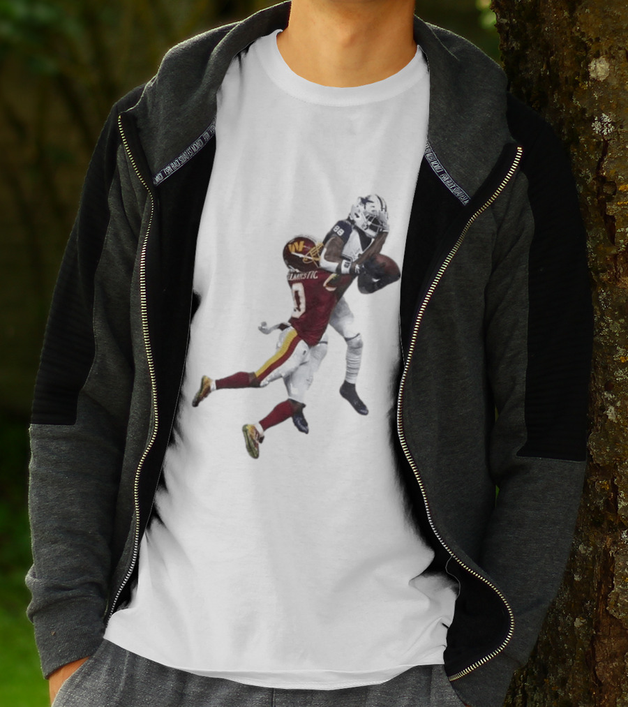 Ceedee Lamb Dak Prescott Record Breaking Touchdown Dallas Washington Football Moment T-Shirt