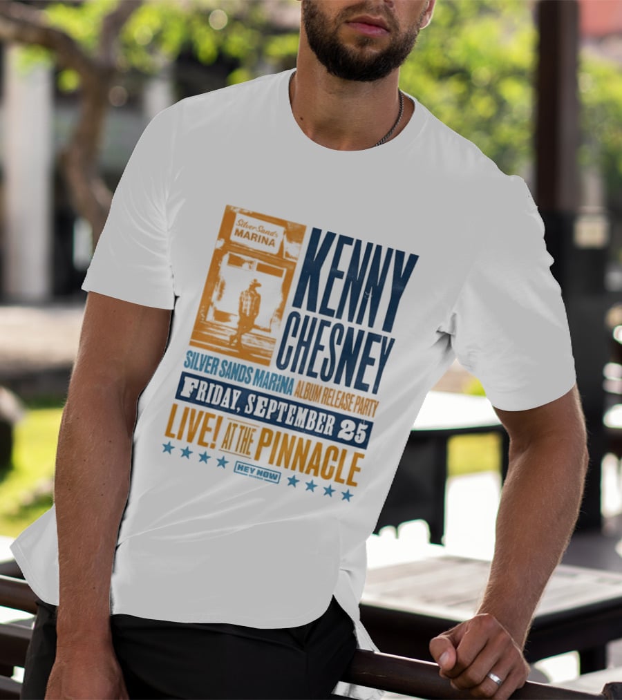 Kenny Chesney Silver Sands Marina Album Release Party Friday September 25 Live At The Pinnacle Stars T-Shirt