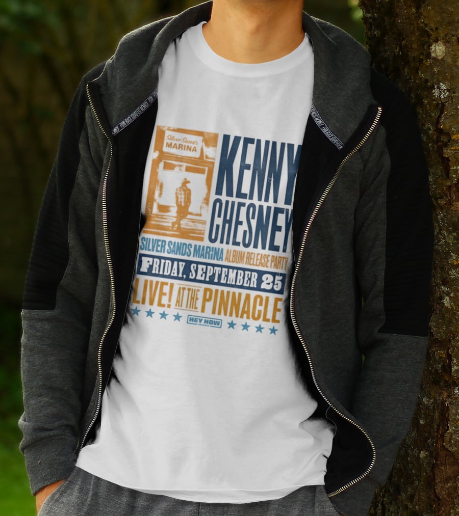 Kenny Chesney Silver Sands Marina Album Release Party Friday September 25 Live At The Pinnacle Stars T-Shirt