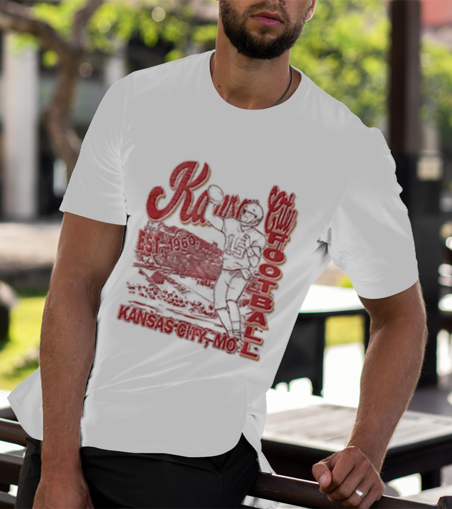 Kansas City Chiefs Football 1960 Patrick Mahomes Quarterback Kansas City MO T-Shirt