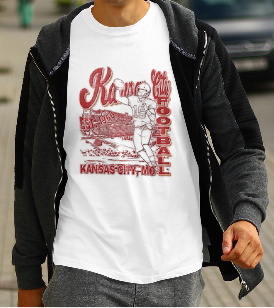 Kansas City Chiefs Football 1960 Patrick Mahomes Quarterback Kansas City MO T-Shirt