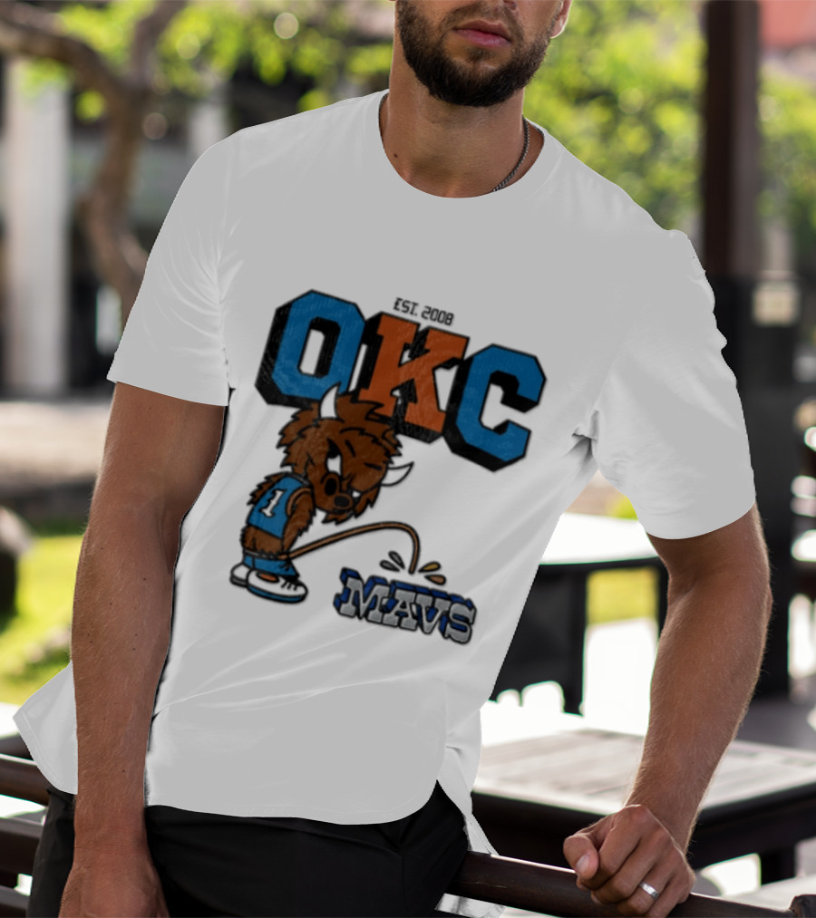 Oklahoma City Thunder Rumble On Dallas Mavericks Mavs Rivalry T-Shirt